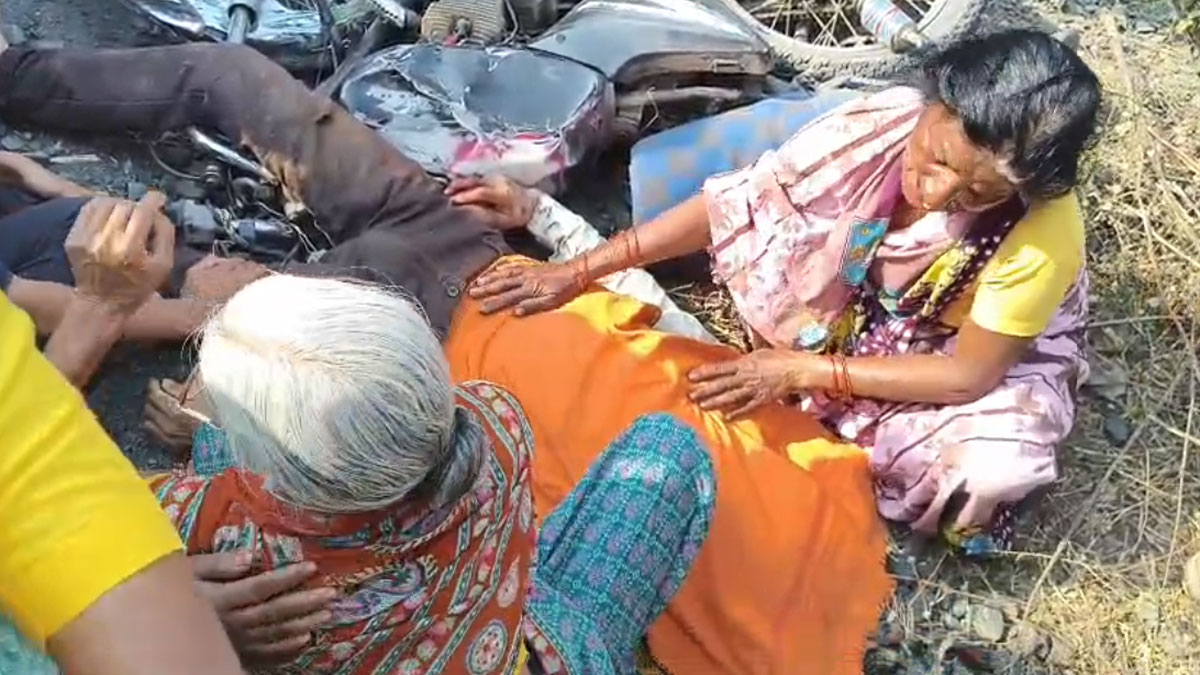 मोहपा में ट्रक-बाइक की भीषण टक्कर, पिता-पुत्री की मौत; 12वीं की परीक्षा देने जा रही थीं छात्राएं