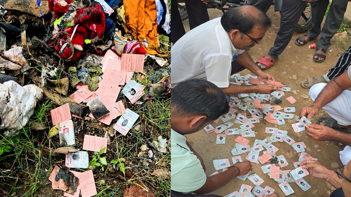 Bhandara: जली हुई मिलीं मतदाता पहचान पत्रों की गड्डियां, इलाके में मचा हड़कंप; जांच की मांग तेज