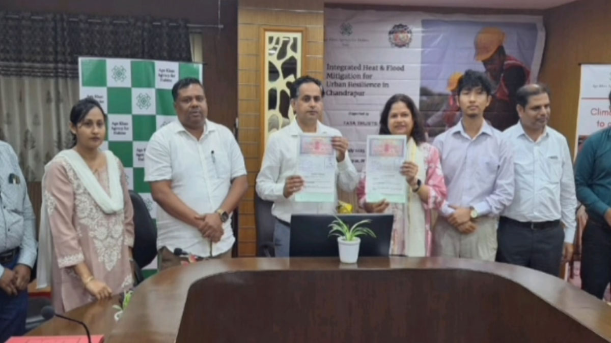 Chandrapur: शहर में बढ़ती गर्मी और बाढ़ के खतरे को कम करने नगर निगम और हैबिटेट इंडिया के बीच एमओयू पर हस्ताक्षर