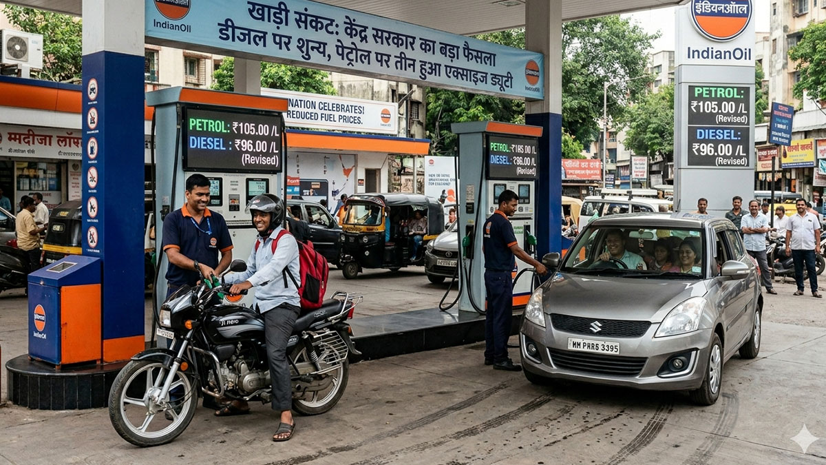 खाड़ी संकट के बीच केंद्र सरकार बड़ा फैसला, डीजल पर शुन्य, पेट्रोल पर तीन हुआ एक्साइज ड्यूटी; तेल कम्पोनियों सहित नागरिकों को बड़ी राहत
