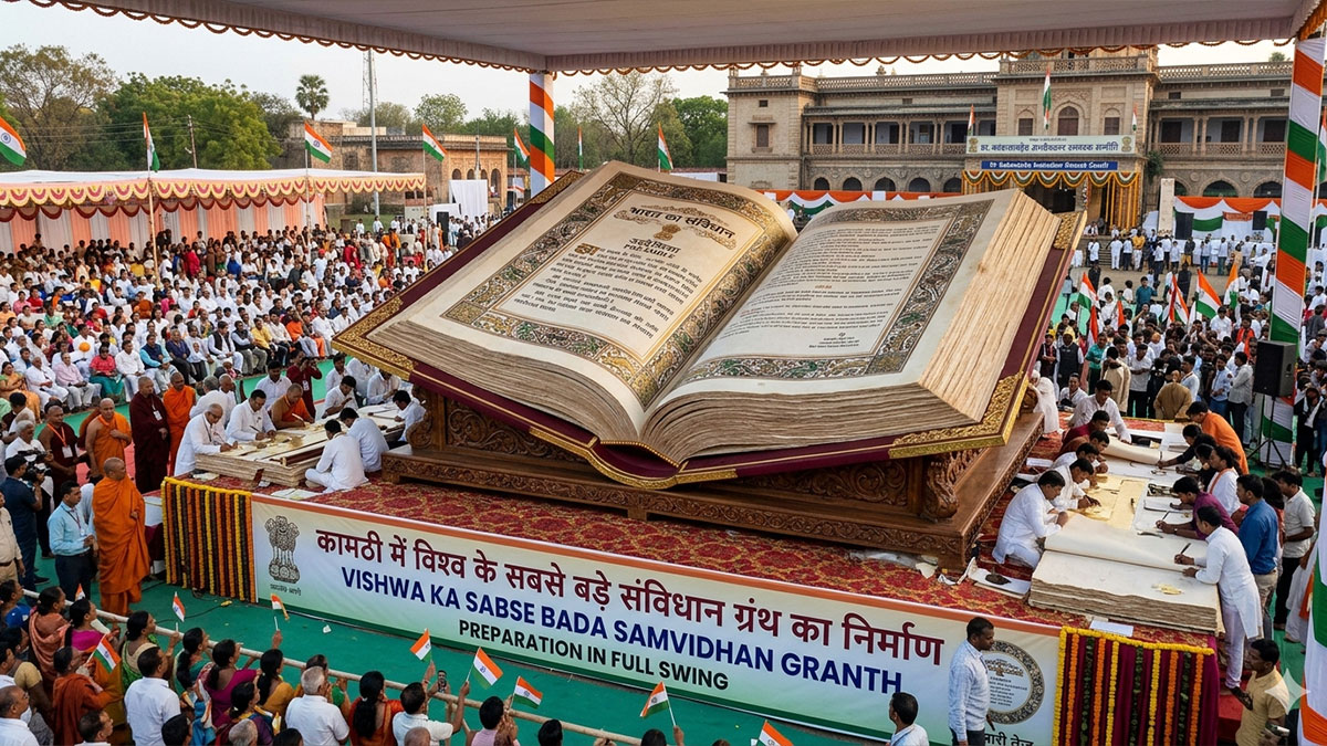 Nagpur:  कामठी में बनेगा विश्व का सबसे बड़ा संविधान ग्रंथ, तैयारी तेज