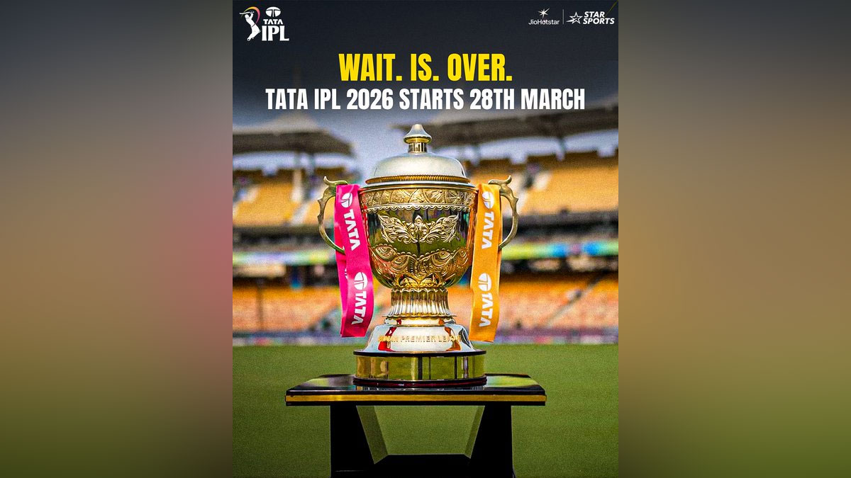 28 मार्च से शुरू होगा आईपीएल 2026, टी20 विश्वकप फ़ाइनल मैच के दिन तारीख का ऐलान
