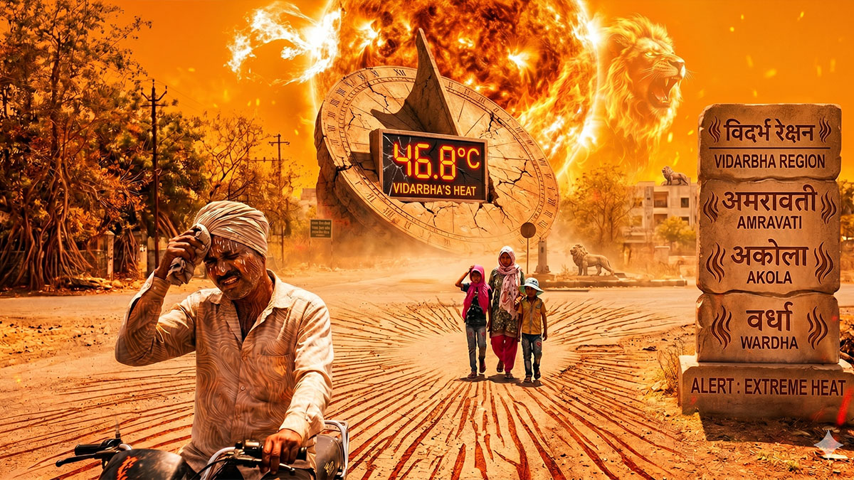 Vidarbha Weather Update: अमरावती ने बनाया रिकॉर्ड, 46.8 डिग्री सेल्सियस के साथ बना राज्य का सबसे गर्म जिला; वर्धा-अकोला में भी तापमान 46 पार