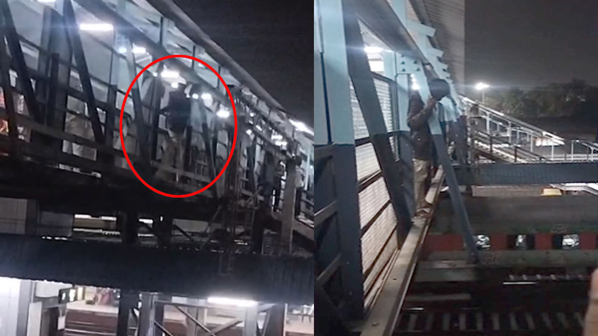 Akola: रेलवे स्टेशन पर बड़ा हादसा टला, ब्रिज से कूदने की तैयारी कर रहे युवक की रेलवे पुलिस ने बचाई जान