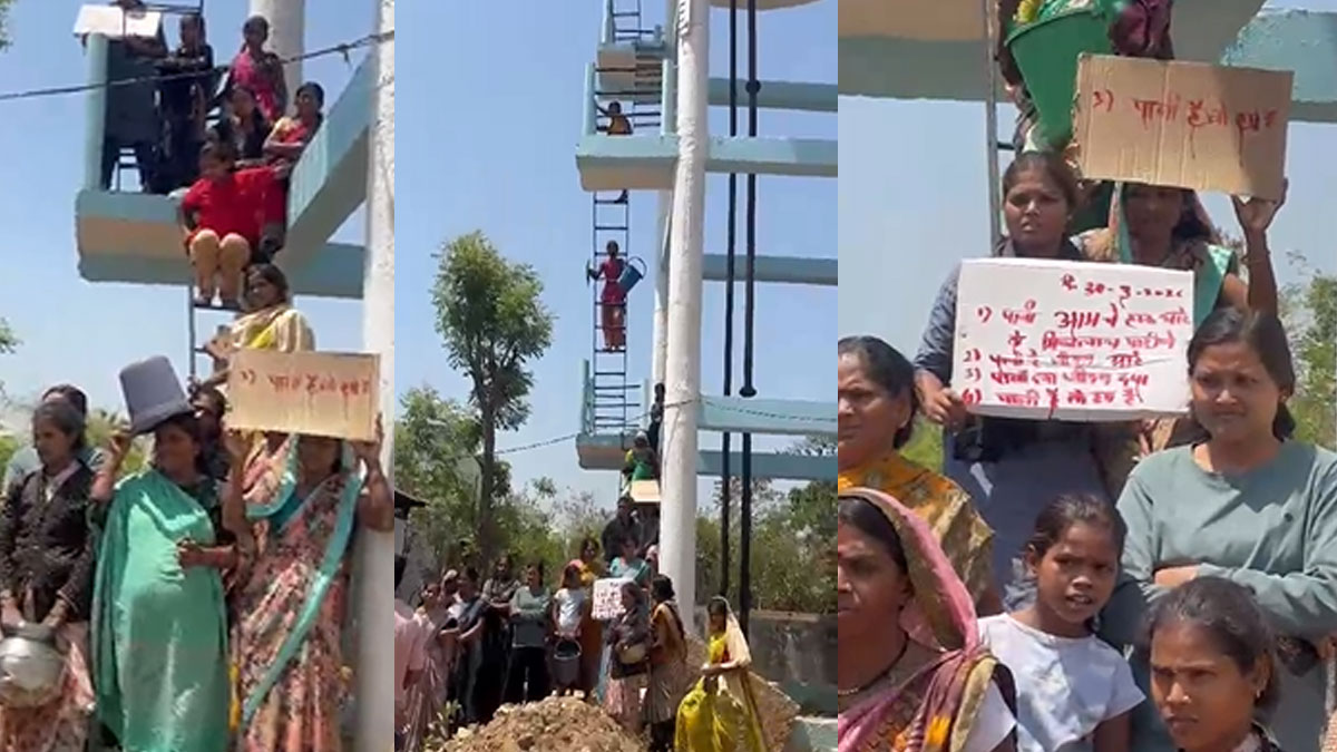 Bhandara: पानी के लिए 'शोले' स्टाइल आंदोलन; जलकुंभ पर चढ़ीं खैरलांजी की महिलाएं, लगाया भ्रष्टाचार का आरोप