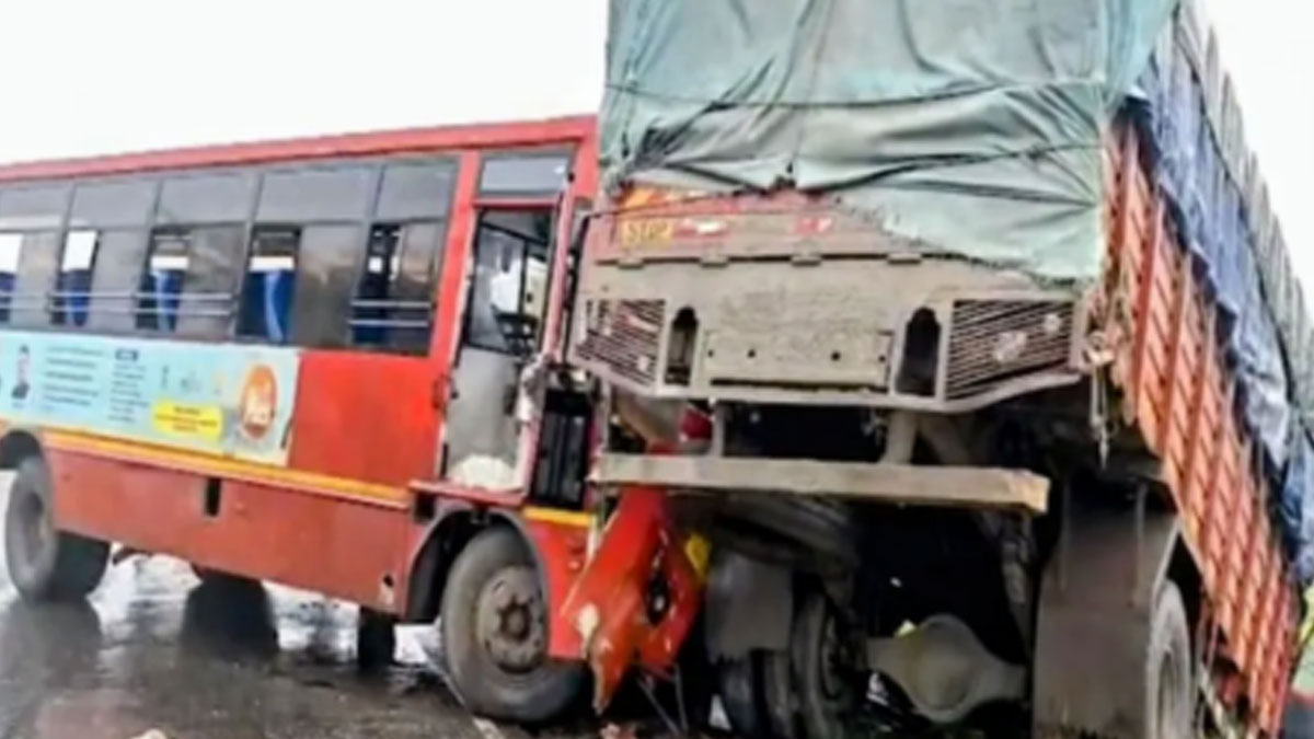 Amravati: ट्रक और ST बस की आमने-सामने टक्कर; ट्रक चालक की मौत, 7 घायल