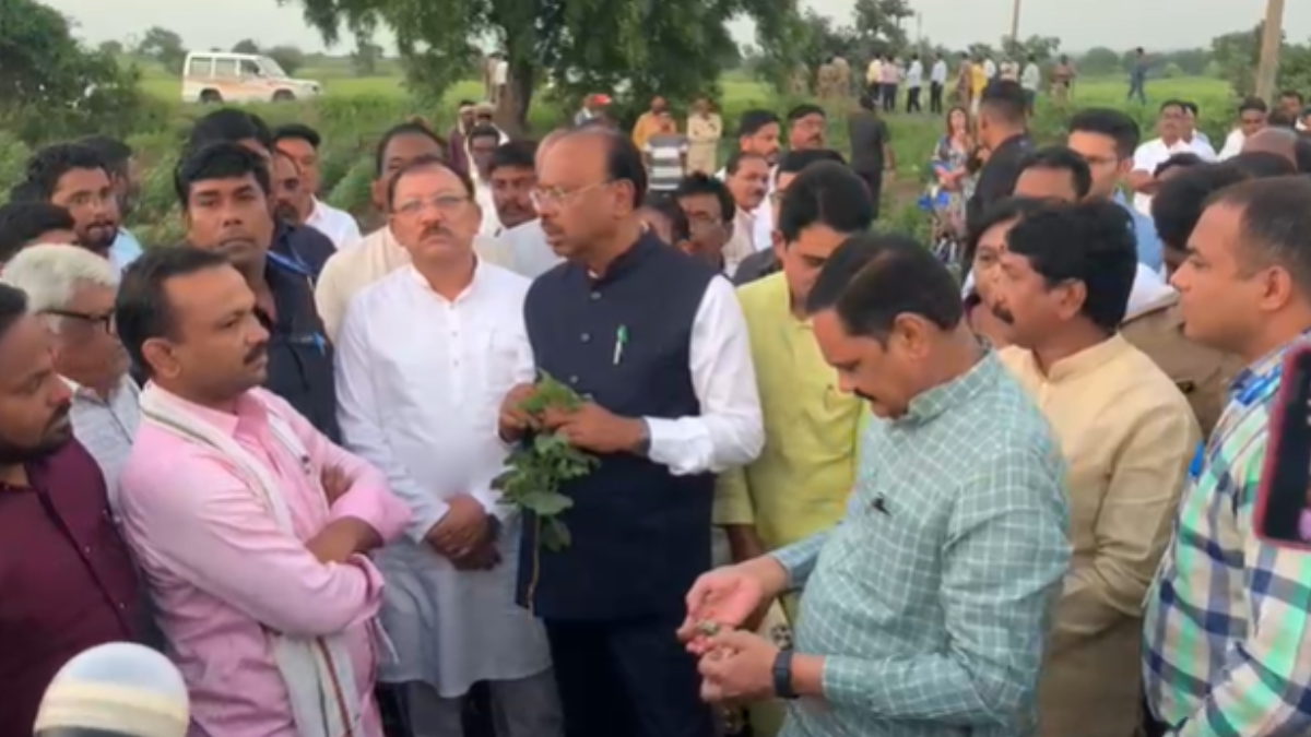 सूखा प्रभावित क्षेत्र का राजस्व मंत्री बावनकुले ने लिया जायजा, कहा - किसानों की मदद में कोई कमी नहीं आने दी जाएगी