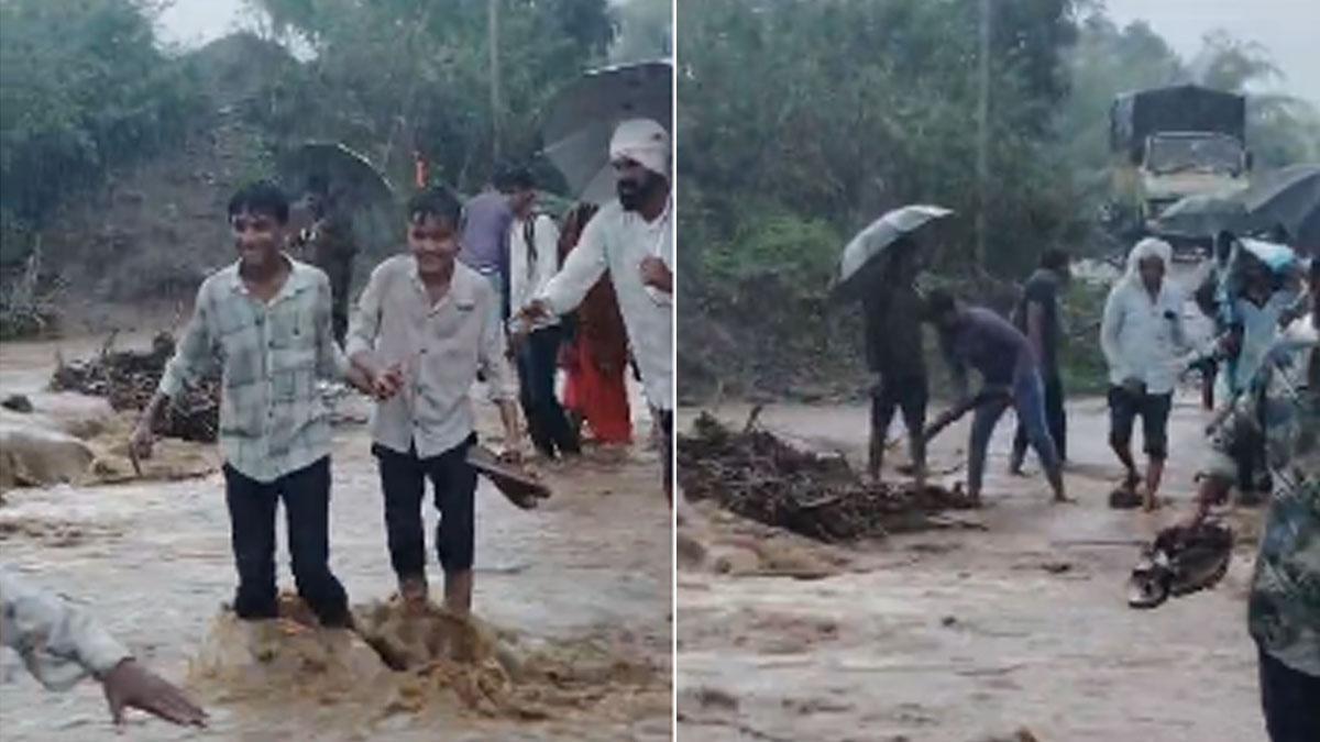 Buldhana: मिसाळवाडी में बादल फटने से भारी तबाही, इंसानी जंजीर बनाकर बचाई गई मासूमों और किसानों की जान!