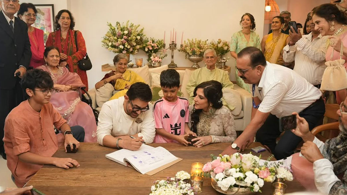 Amir Khan Marriage: 61 की उम्र में तीसरी बार दूल्हा बने आमिर खान; गर्लफ्रेंड गौरी स्प्रैट संग रचाई शादी, सामने आई पहली तस्वीर