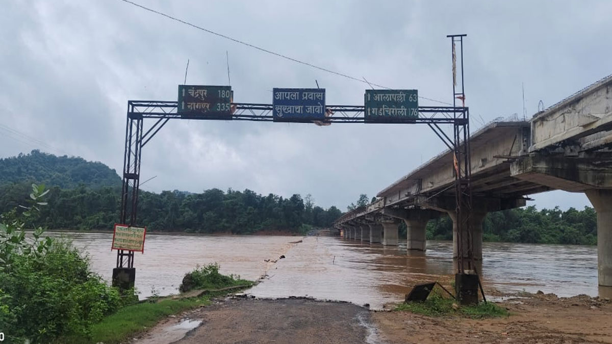 Gadchiroli: परलाकोठा नदी में बाढ़, भामरागढ़ तालुका के सैकड़ों गाँवों का संपर्क टूटा; स्कूल बंद, प्रशासन अलर्ट