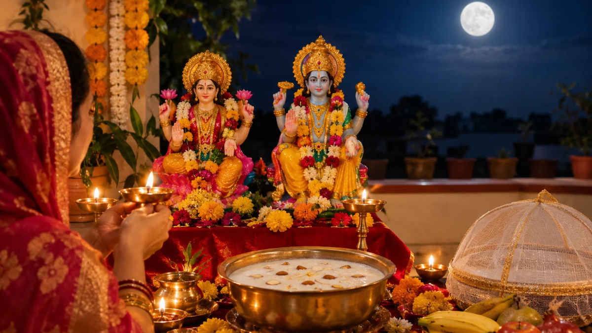 Sharad purnima 2026: ﻿कोजागिरी पूर्णिमा पर मां लक्ष्मी की विशेष पूजा, जानें शुभ मुहूर्त और पूजन विधि