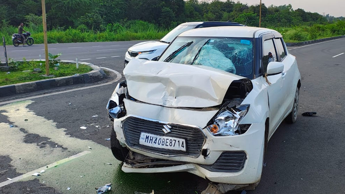 तेजरफ्तार कार ने टाटा पंच को मारी जोरदार टक्कर, एक घायल; सावनेर-कलमेश्वर मार्ग पर डब्ल्यूसीएल फाटा की घटना