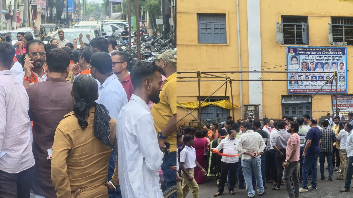 चंद्रपुर भाजपा में ‘पंडाल युद्ध’, पार्टी के ही दो गुट आमने-सामने
