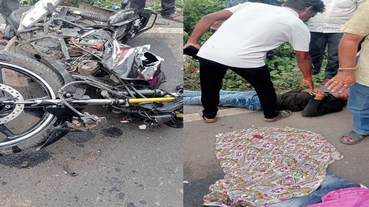 ﻿Yavatmal: सीमेंट टैंकर ने बाइक को मारी टक्कर, भीषण हादसे में एक युवक की मौत और दो अन्य घायल