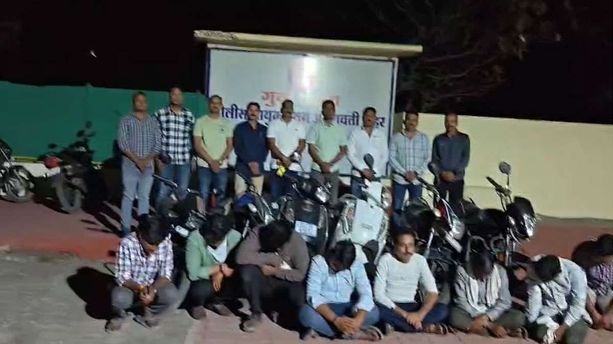 Amravati: क्राइम ब्रांच टीम की जुएं आड़े पर कार्रवाई, 9 आरोपियों को किया गिरफ्तार